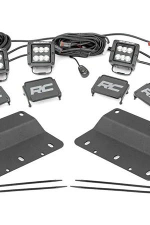 LED Light Kit | Fog Mount | Triple 2" Black Pair | Spot/Flood | Ford Bronco (21-25) Best Seller