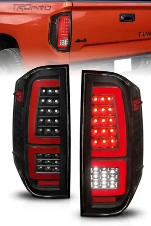 Free Shipping ANZO 2014-2021 Toyota Tundra LED Taillights Black Housing/Clear Lens