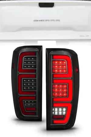 ANZO 19-23 GMC Sierra 1500/2500HD/3500HD Smoke Black Replacement Full LED Bar Tail Light Exclusive