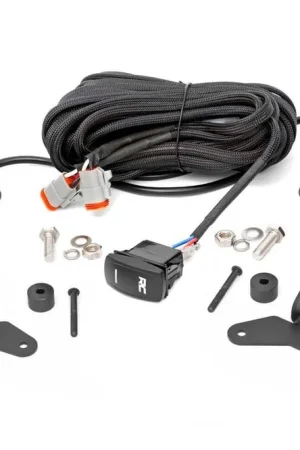 Jeep JL/Gladiator 2 Inch LED Lower Windshield Kit Black Series w/White DRL For 18-Pres Wrangler JL/20-Pres Gladiator Rough Country High Quality