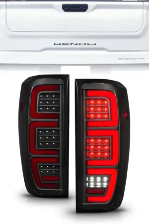 Get Yours ANZO 19-23 GMC Sierra 1500/2500HD/3500HD Smoke Black Replacement Full LED Bar Tail Light