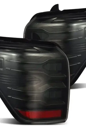 Last Chance AlphaRex 10-21 Toyota 4Runner LUXX LED Taillights Alpha Blk w/Activ Light/Seq Signal