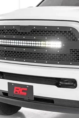 Dodge Mesh Grille w/30 Inch Dual Row Black Series LED 13-18 RAM 2500/3500 Rough Country Buy Today