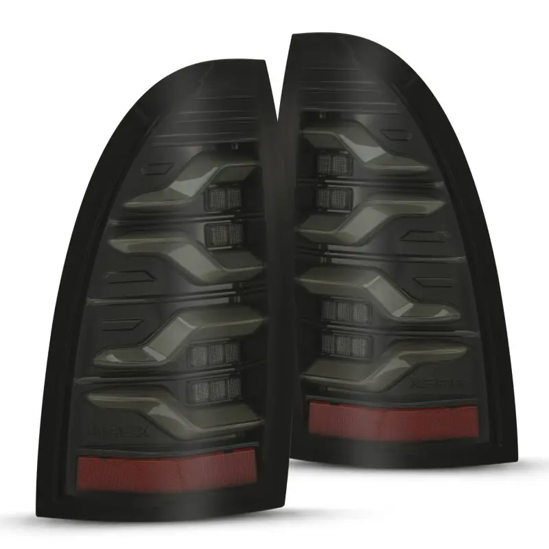 Flash Sale AlphaRex 05-15 Toyota Tacoma LUXX LED Taillights Alpha Blk w/Activ Light/Seq Signal