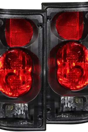 ANZO 1989-1995 Toyota Pickup Taillights Black Top Pick