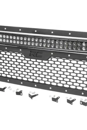 Time-Limited Sierra Mesh Grille 30 Inch Dual Row Black Series LED w/Cool White DRL 14-15 Sierra 1500 Rough Country
