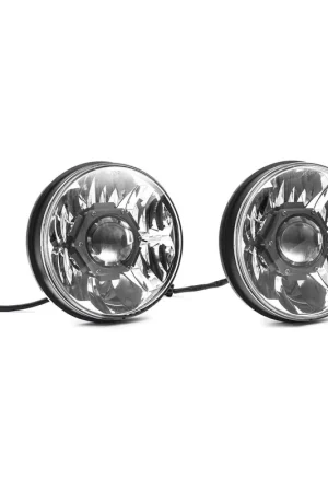 Secure Checkout KC Headlights Gravity LED 7in 2-Light 2018-2024 Jeep Wrangler JL Gladiator JT