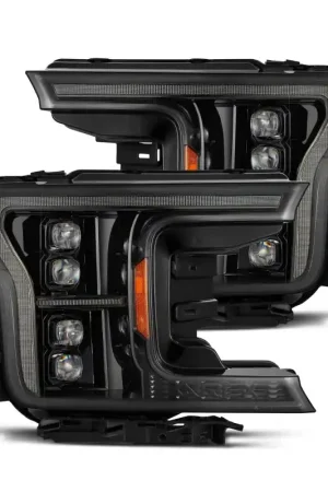 AlphaRex 18-20 Ford F-150 NOVA LED Proj Headlight Alpha Blk (14th Gen G2 Style) Seasonal Sale