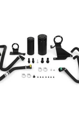 Mishimoto 11-14 Ford F-150 EcoBoost 3.5L Baffled Oil Catch Can Kit - Black Direct From Factory