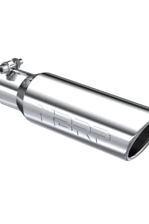 Price Drop MBRP Universal Tip 3in O.D. Angled Rolled End 2 inlet 10 length