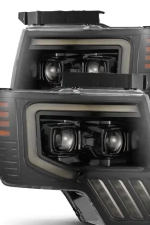 Hot Picks AlphaRex 09-14 Ford F-150 PRO-Series Projector Headlights Black w/Activation Light Seq Signal SB DRL