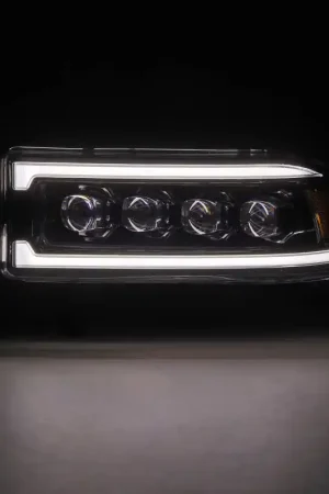 AlphaRex 94-01 RAM 1500 NOVA LED Proj Headlights Alpha-Blk w/Activ Light/Seq Signal/SB DRL Certified