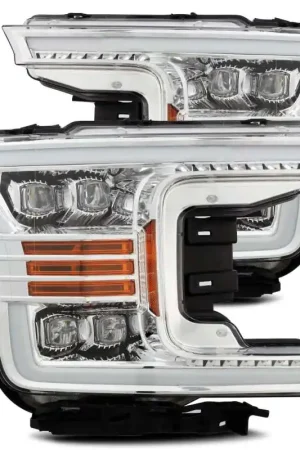 Cheap AlphaRex 18-19 Ford F-150 NOVA LED Projector Headlights Plank Style Chrome w/ActivLight/Seq Signal