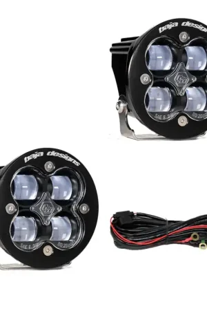Shop Now Baja Designs Squadron R SAE LED Spot Light - Clear - Pair