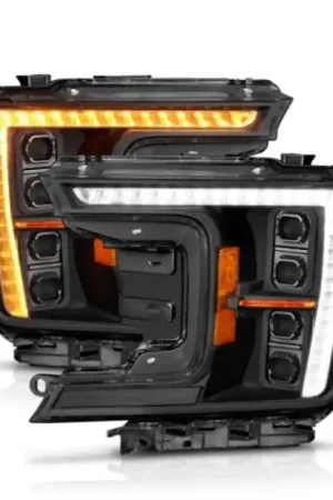 Handmade ANZO 18-20 Ford F-150 (w/Factory Halogen) Z-Series Full LED Proj Headlights - Pair