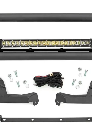 Hot Picks Nudge Bar 20 Inch Chrome Series Single Row LED 21-Up Ford Bronco Sport Rough Country