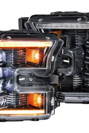 Budget Morimoto XB LED Projector Headlights Amber DRL: Ford F150 2015-2017 / Raptor 2017-2020