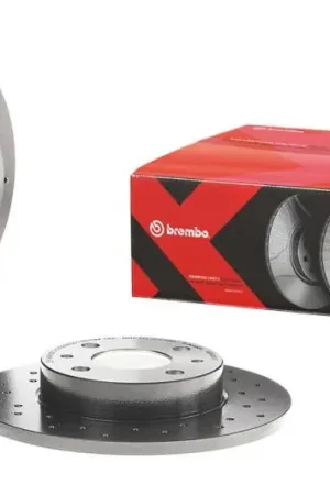 Brembo 05-07 Subaru Impreza Rear Premium Xtra Cross Drilled UV Coated Rotor Special Offer