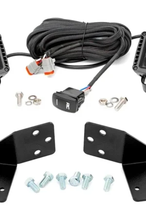 Free Delivery LED Light Kit | Rear Mount | 2" Black Pair | White DRL | CFMOTO UFORCE 1000