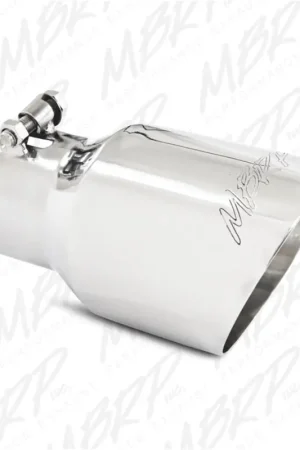 MBRP Universal Tip 4.5in O.D. Dual Wall Angled 3in inlet 8in length T304 Hassle-Free Returns