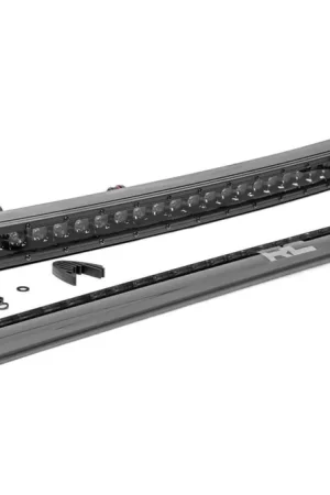 Warranty Included 30 Inch Curved CREE LED Light Bar Single Row Black Series Rough Country