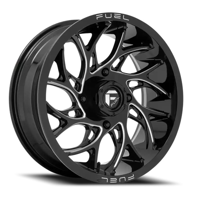 Get Yours Aluminum Wheels 22X7 Runner UTV D741 4 On 156 Gloss Black Milled 132 Bore 13 Offset Fuel Off Road Wheels