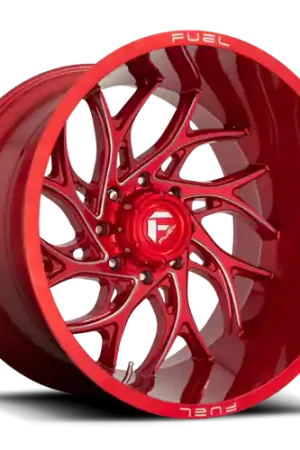 Trending Aluminum Wheels 22X10 Runner D742 8 On 165.1 Candy Red Milled 125.2 Bore -18 Offset Fuel Off Road Wheels