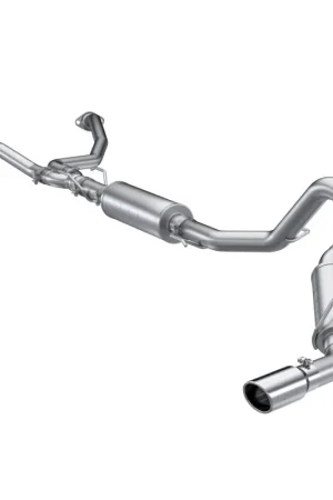 Don’t Miss Out MBRP 2022 Toyota Tundra 3.5L Dual Cat-back 4in Single Side Exit Rolled Tip - Aluminized Steel
