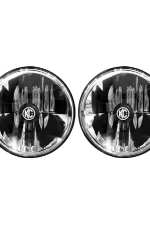 KC HiLiTES 97-06 Jeep TJ/Univ. 7in. Gravity LED H4 DOT Approved Replac. Headlight (Pair Pack System) Certified