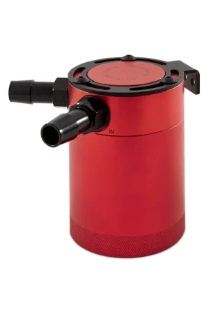 Mishimoto Compact Baffled Oil Catch Can - 2-Port - Red Sale