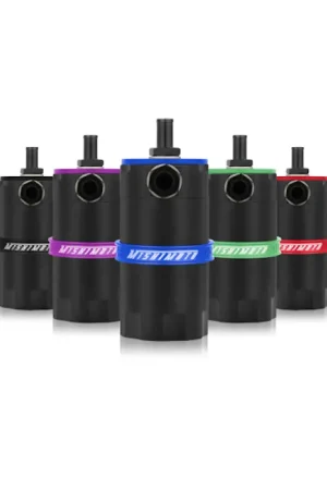 Mishimoto Universal Baffled Oil Catch Can - Black Free Returns