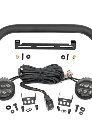 Hot Picks Safari Bar | 3.5" Round LED (Pair) | Black | Amber DRL | OE Modular Steel | Ford Bronco (21-25)