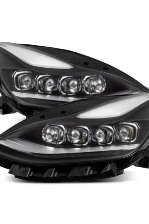 New Release AlphaRex 17-22 Tesla Model 3/20-23 Model Y NOVA-Series LED Proj Headlights Blk w/Actv Lgt & Seq.Sig
