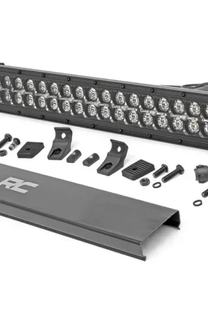 Cree LED Light Bar 20 Inch Dual Row Black Series w/Amber DRL Rough Country Brand New