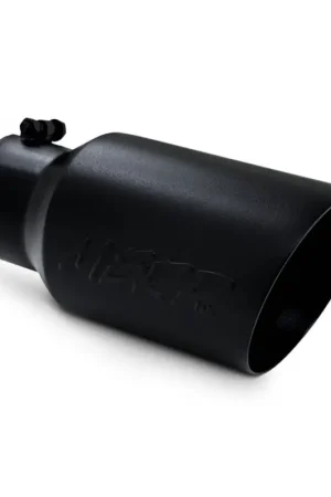Place Order MBRP Universal Tip 6 O.D. Dual Wall Angled 4 inlet 12 length - Black Finish