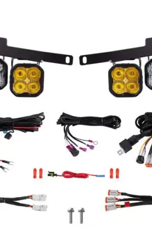 Diode Dynamics 17-20 Ford Raptor SS3 LED Fog Light Kit - Yellow Sport Brand New