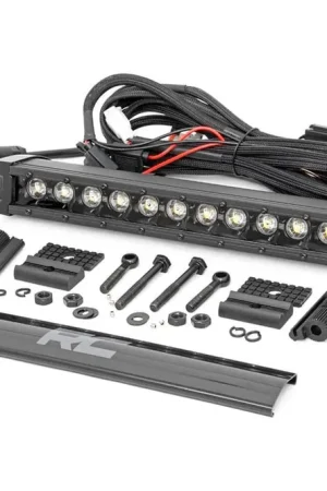 Worldwide Shipping 12 Inch Black Series LED Light Bar | Single Row | Amber DRL