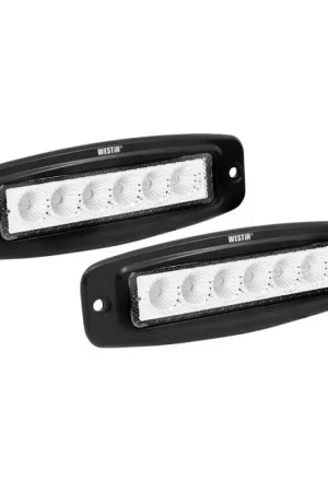 Cheap Westin Single Row 6 x 3W Bridgelux w/terminated wiring (set of 2) - Black