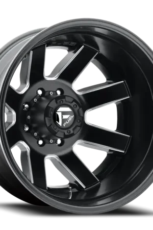 Dually Wheels 20X8.3 Maverick Dually D538 8 On 210 Black Milled 154.3 Bore -195 Offset 7 Spoke Outer Dually Fuel Off Road Wheels Wholesale