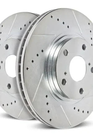 Bargain Power Stop 10-12 Ford F-450 Super Duty Front Right Evolution Drilled & Slotted Rotor