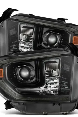 In Demand AlphaRex 14-21 Toyota Tundra PRO-Series Projector Headlights Black w/Seq. Sig. + DRL