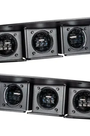 Professional Grade ORACLE Lighting 21-22 Ford Bronco Triple LED Fog Light Kit for Steel Bumper - White