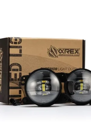AlphaRex Universal Chrysler/Dodge/Hummer/Jeep DoubleTap Dual Color LED Proj Fog Lights - White/Amber Budget