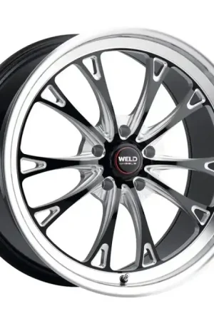Weld 17x10 / 5x114.3 / ET +49 Belmont Drag S157 Wheel - Gloss Black W/ Milled Spokes Express Delivery