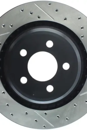 Place Order StopTech SportStop 06-09 Chrysler SRT-8 Rear Left Drilled & Slotted Rotor