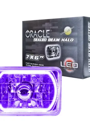 Special Offer Oracle Pre-Installed Lights 7x6 IN. Sealed Beam - UV/Purple Halo
