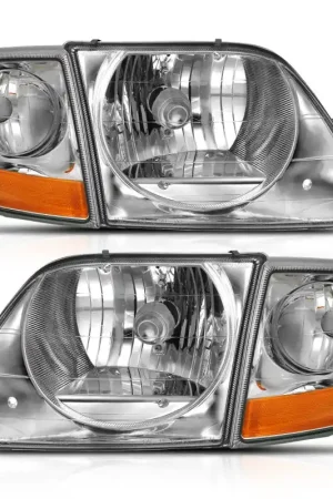 ANZO 1997-2003 Ford F-150 Crystal Headlight G2 Clear With Parking Light Shop Now