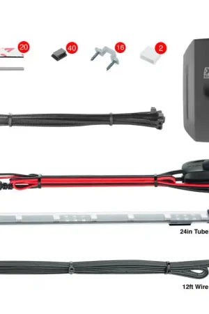 Best Choice XK Glow Slim Tube Million Color XCHROME Smartphone App Controlled Undercar Kit 8x24In