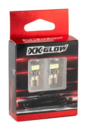 Price Drop XK Glow Amber T10 194 Error Free Ultra Bright LED Bulb 2pc Set w/ Built-in Canbus