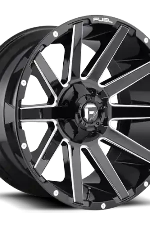 Trending Aluminum Wheels 22X10 Contra D615 8 On 170 Gloss Black Milled 125.1 Bore -18 Offset Multi Spoke Fuel Off Road Wheels